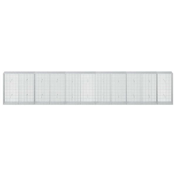 Gabione mit 3,5 mm Draht und 5x5 cm Maschen 550x50x100 cm