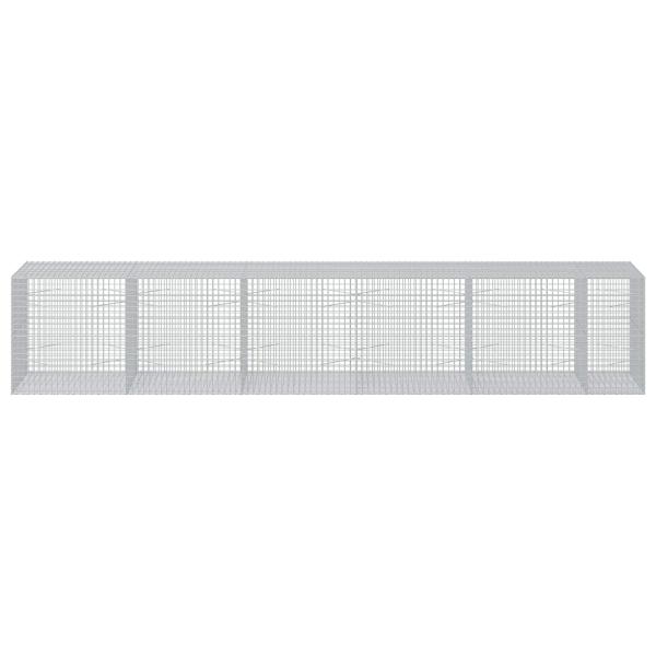 Gabione mit 3,5 mm Draht und 5x5 cm Maschen 550x100x100 cm