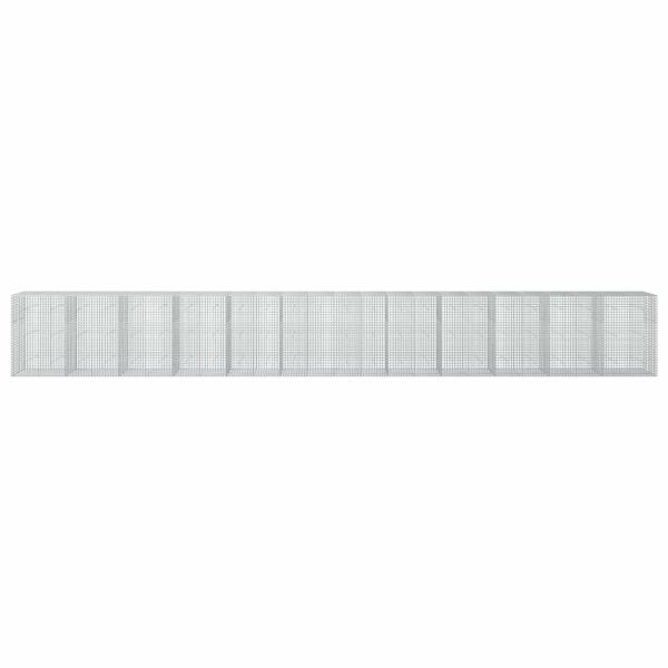 Gabione mit 3,5 mm Draht und 5x5 cm Maschen 1200x50x150 cm
