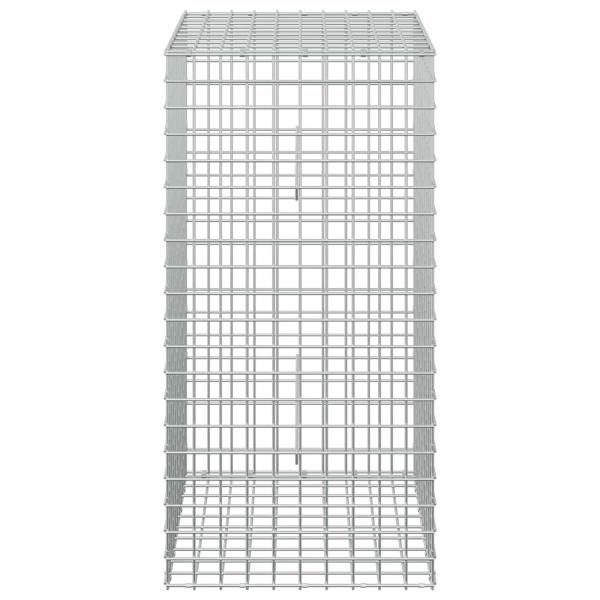 Gabione mit 3,5 mm Draht und 5x5 cm Maschen 50x50x100 cm