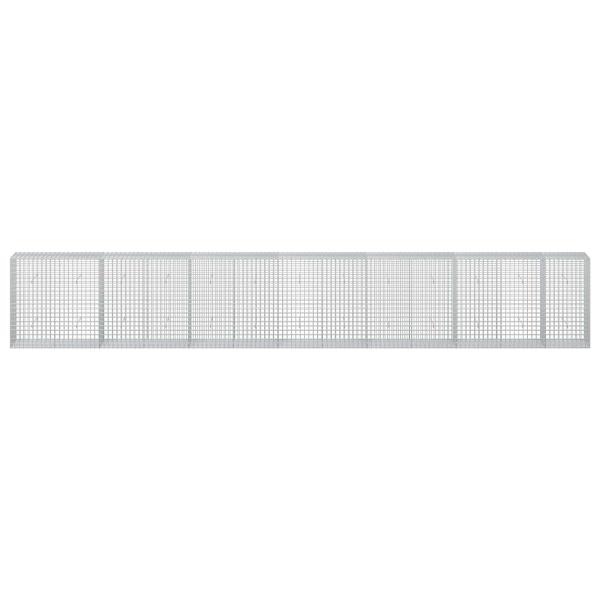 Gabione mit 3,5 mm Draht und 5x5 cm Maschen 650x50x100 cm