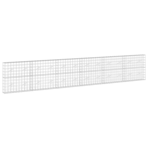 Gabione mit 3,5 mm Draht und 10x10 cm Maschen 600x20x100 cm