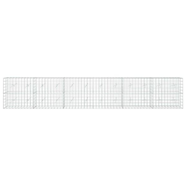 Gabione mit 3,5 mm Draht und 10x10 cm Maschen 600x20x100 cm