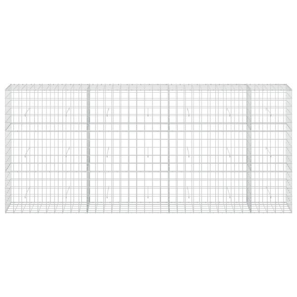 Gabione mit 3,5 mm Draht und 10x10 cm Maschen 350x50x150 cm