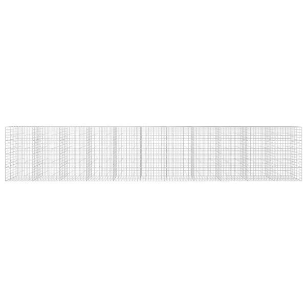 Gabione mit 3,5 mm Draht und 10x10 cm Maschen 1100x50x200 cm