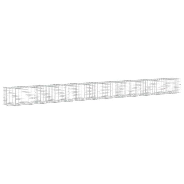 Gabione mit 3,5 mm Draht und 10x10 cm Maschen 650x50x50 cm