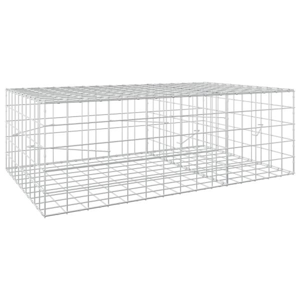 Gabione mit 3,5 mm Draht und 10x10 cm Maschen 150x100x50 cm