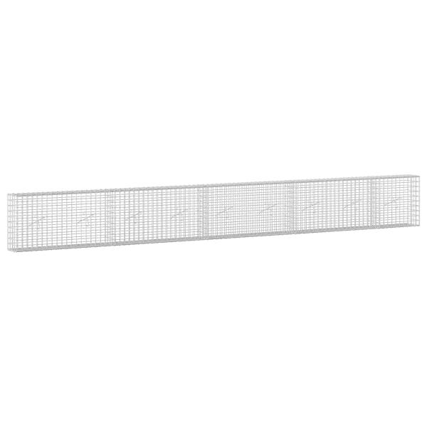 Gabione mit 5 mm Draht und 5x5 cm Maschen 450x20x50 cm