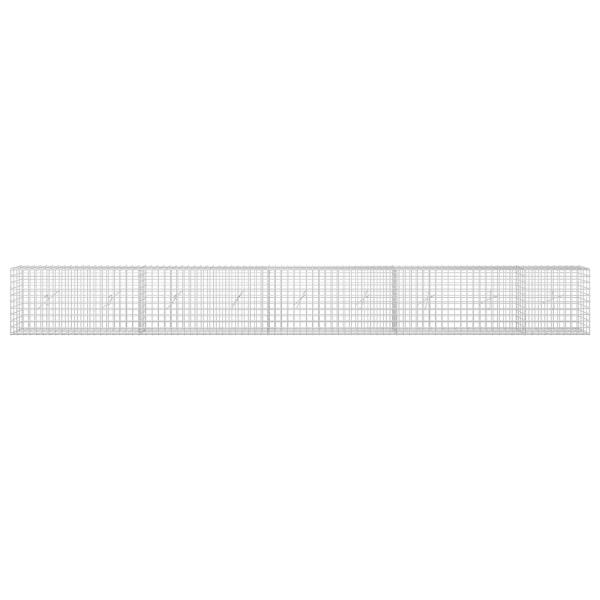 Gabione mit 5 mm Draht und 5x5 cm Maschen 450x20x50 cm