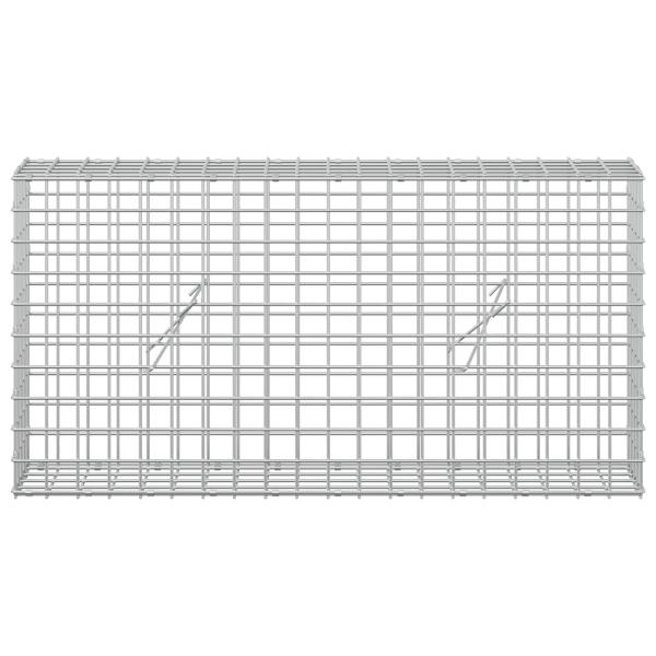 Gabione mit 5 mm Draht und 5x5 cm Maschen 100x20x50 cm