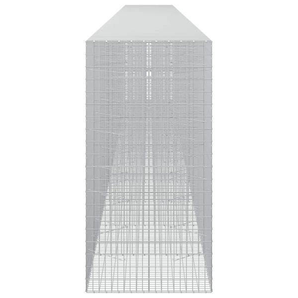Gabione mit 3,5 mm Draht und 5x10 cm Maschen 1200x100x200 cm
