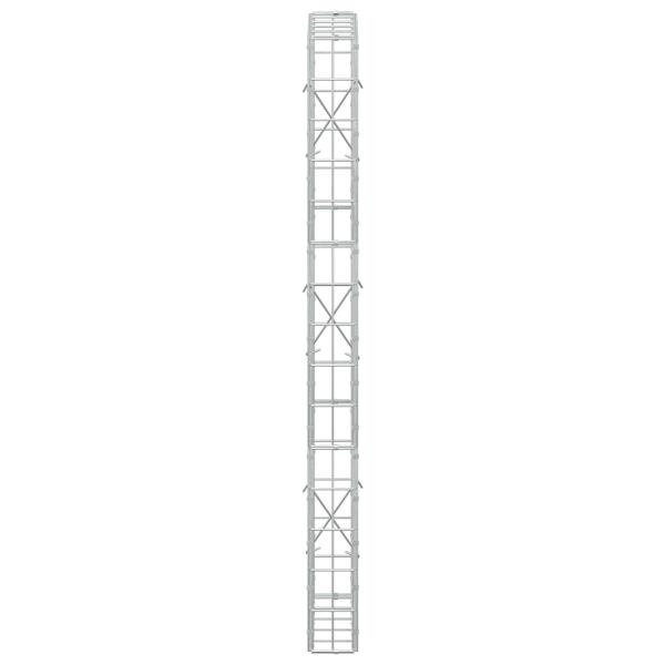 Gabione mit 3,5 mm Draht und 5x10 cm Maschen 50x10x150 cm