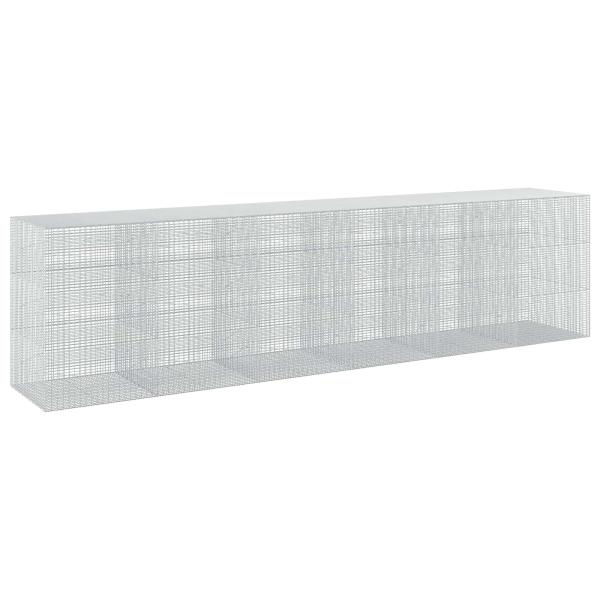 Gabione mit 3,5 mm Draht und 5x2,5 cm Maschen 600x100x150 cm