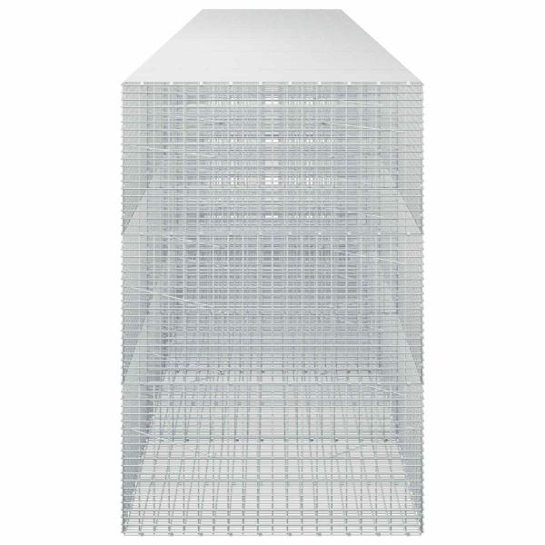 Gabione mit 3,5 mm Draht und 5x2,5 cm Maschen 600x100x150 cm