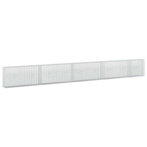 Gabione mit 3,5 mm Draht und 5x2,5 cm Maschen 450x20x50 cm