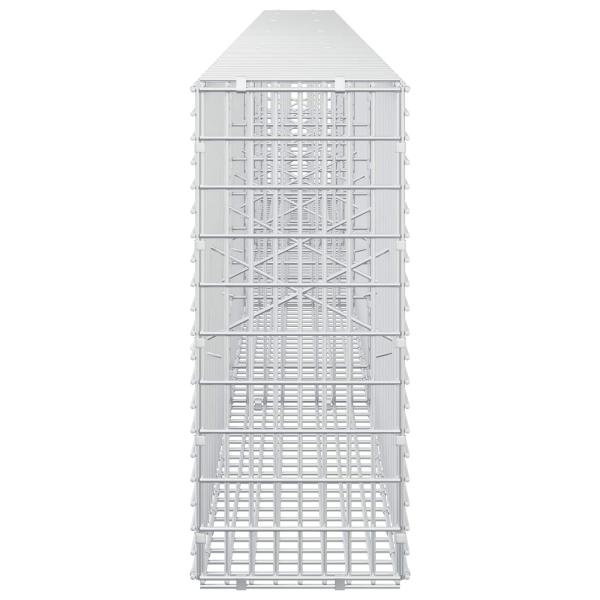 Gabione mit 3,5 mm Draht und 5x2,5 cm Maschen 450x20x50 cm