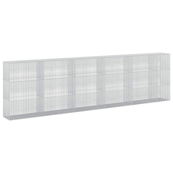 Gabione mit 3,5 mm Draht und 5x2,5 cm Maschen 550x50x150 cm