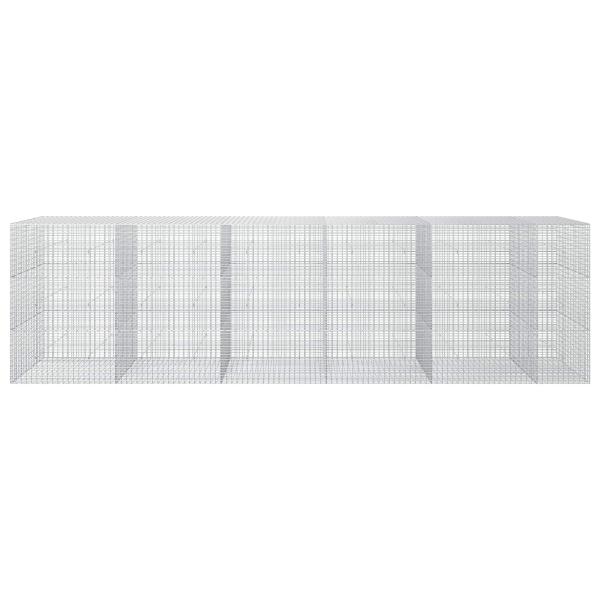 Gabione mit 3,5 mm Draht und 5x2,5 cm Maschen 550x50x150 cm
