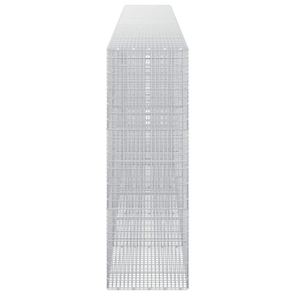 Gabione mit 3,5 mm Draht und 5x2,5 cm Maschen 550x50x150 cm