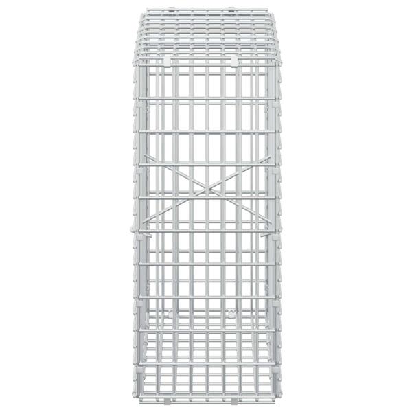 Gabione mit 3,5 mm Draht und 5x2,5 cm Maschen 50x20x50 cm