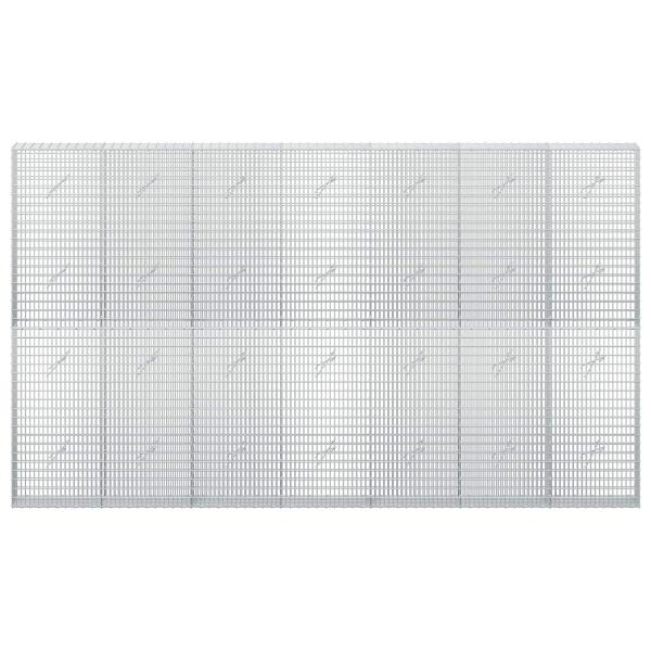 Gabione mit 3,5 mm Draht und 5x2,5 cm Maschen 350x20x200 cm