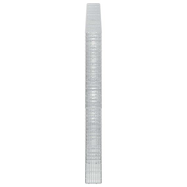 Gabione mit 3,5 mm Draht und 5x2,5 cm Maschen 350x20x200 cm