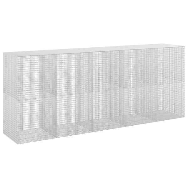 Gabione mit 3,5 mm Draht und 5x2,5 cm Maschen 500x100x200 cm