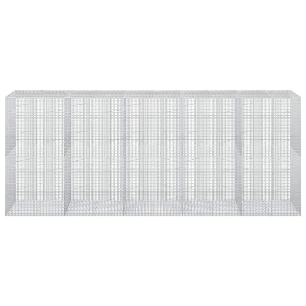 Gabione mit 3,5 mm Draht und 5x2,5 cm Maschen 500x100x200 cm