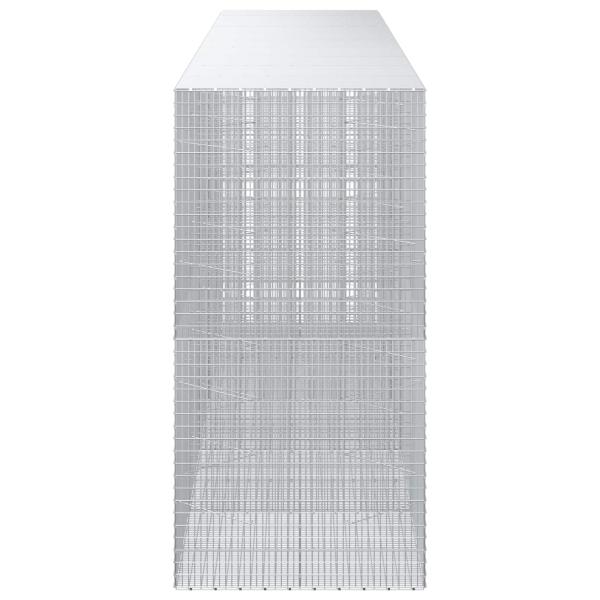 Gabione mit 3,5 mm Draht und 5x2,5 cm Maschen 500x100x200 cm