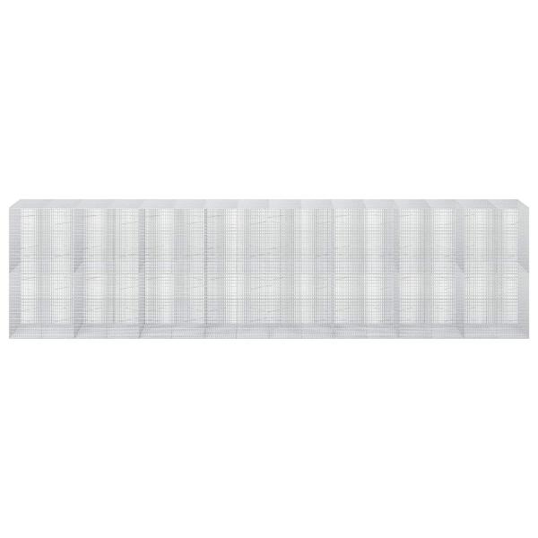 Gabione mit 3,5 mm Draht und 5x2,5 cm Maschen 800x100x200 cm
