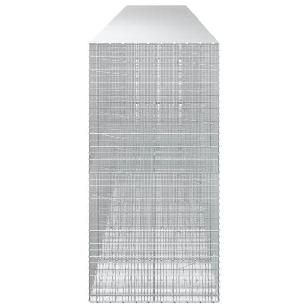 Gabione mit 3,5 mm Draht und 5x2,5 cm Maschen 800x100x200 cm