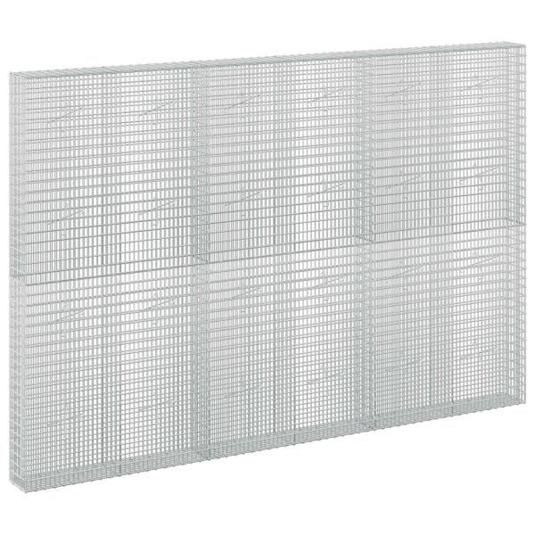 Gabione mit 3,5 mm Draht und 5x2,5 cm Maschen 300x20x200 cm