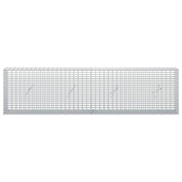 Gabione mit 3,5 mm Draht und 5x2,5 cm Maschen 200x20x50 cm