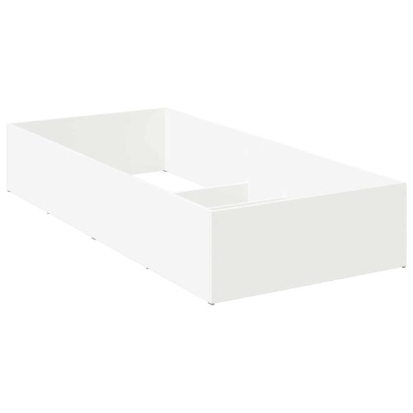 Bettumrandung für verstellbare Bettbasis Weiß 100 x 200 cm