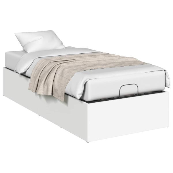Bettumrandung für verstellbare Bettbasis Weiß 100 x 200 cm