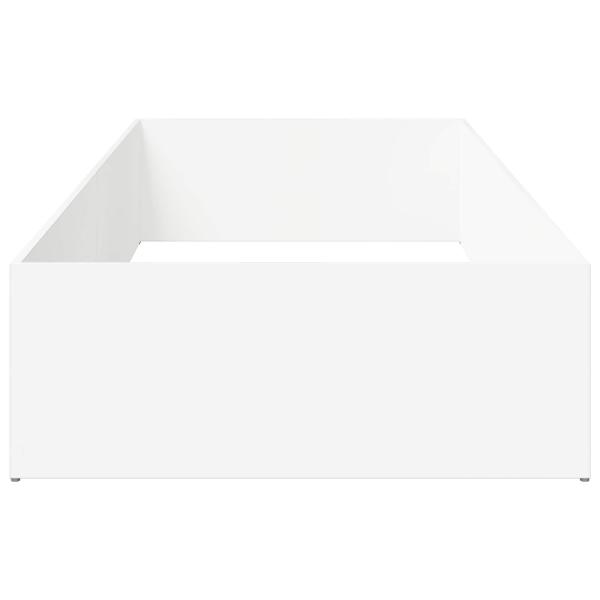 Bettumrandung für verstellbare Bettbasis Weiß 100 x 200 cm