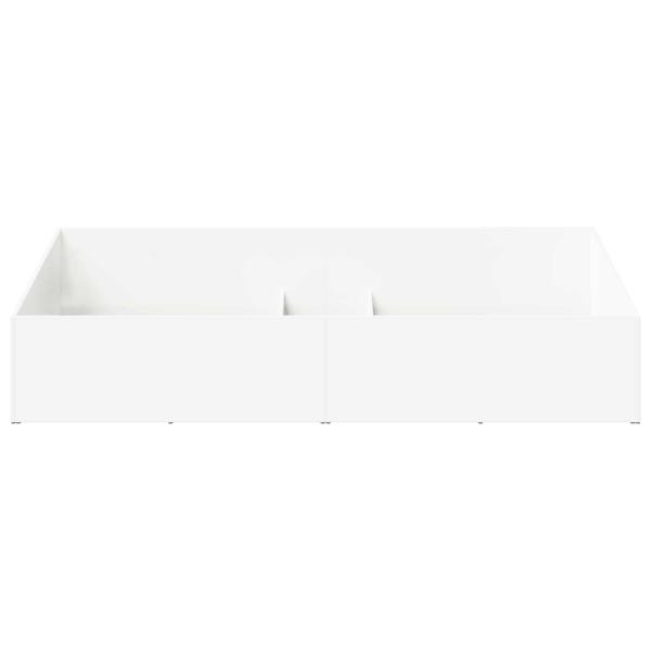 Bettumrandung für verstellbare Bettbasis Weiß 100 x 200 cm