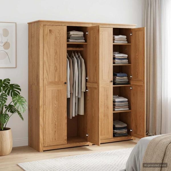 ARDEBO.de - Kleiderschrank PANAMA Honig 169 x 50 x 185 cm