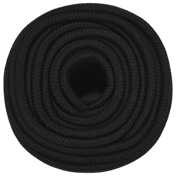 Mehrzweck-Allzweckseil 14 mm 25 m Schwarz Polyester
