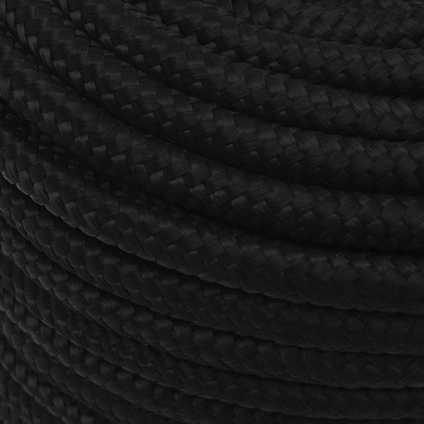 Mehrzweck-Allzweckseil 14 mm 25 m Schwarz Polyester