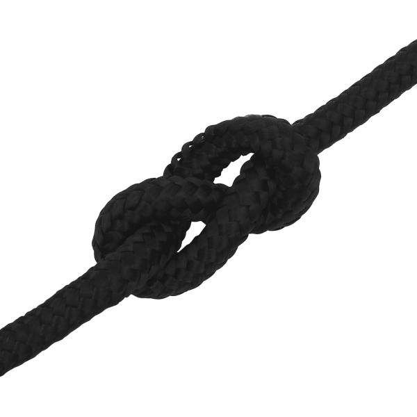 Mehrzweck-Allzweckseil 14 mm 25 m Schwarz Polyester