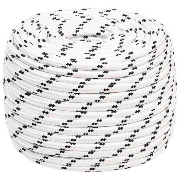 Mehrzweck-Allzweckseil 14 mm 25 m Weiß Polyester