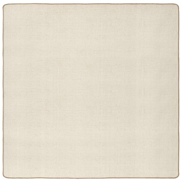 Bereichsteppich Hellbraun 240 x 240 cm Jute