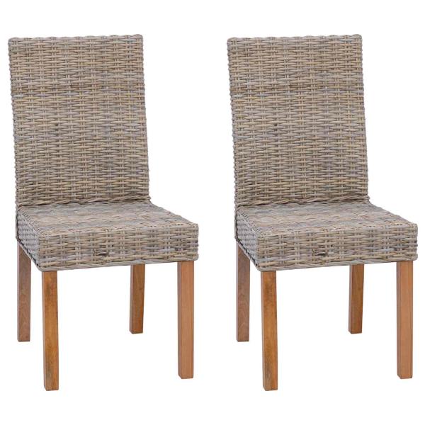 Esszimmerstuhl GENDT 2 stk. Kubu Grau 45 x 54 x 93 cm