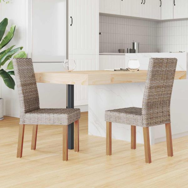 Esszimmerstuhl GENDT 2 stk. Kubu Grau 45 x 54 x 93 cm