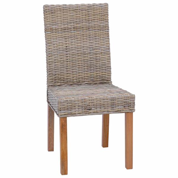 Esszimmerstuhl GENDT 2 stk. Kubu Grau 45 x 54 x 93 cm