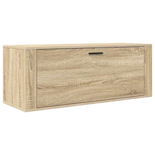 Wand-Schuhschrank Sonoma-Eiche 100x35x38 cm Holzwerkstoff