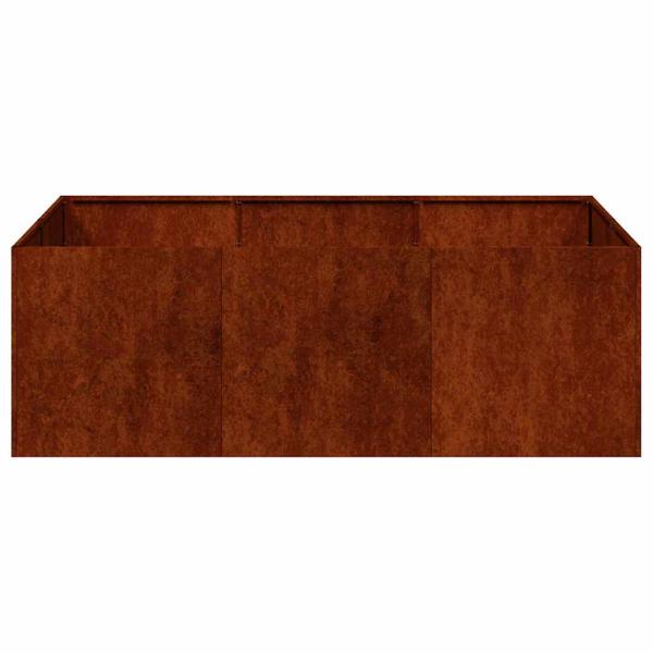 Pflanzkübel Rostig 120x80x40 cm Wetterfester Stahl