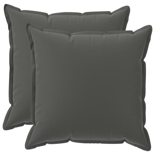 Wurfkissen 2 stk. HOUTEN Anthrazit 70 x 70 cm Polyester
