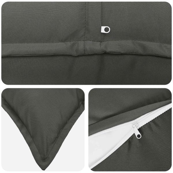 Wurfkissen 2 stk. HOUTEN Anthrazit 70 x 70 cm Polyester